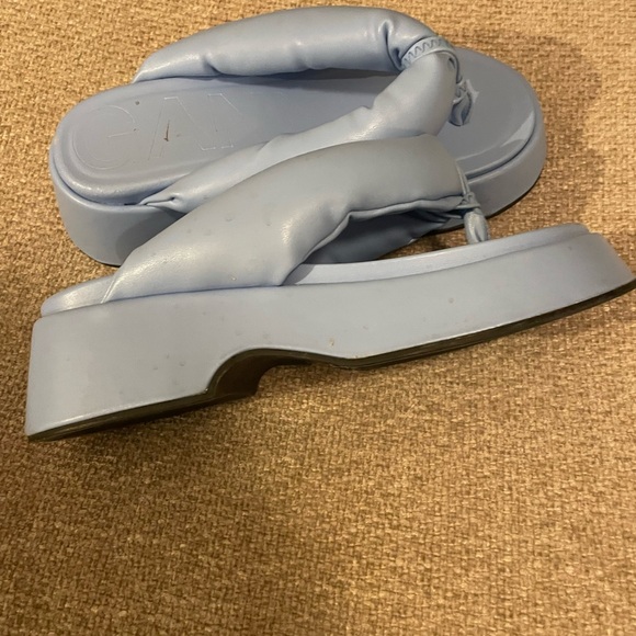 Ganni Blue Platform Sandals - Picture 3 of 3